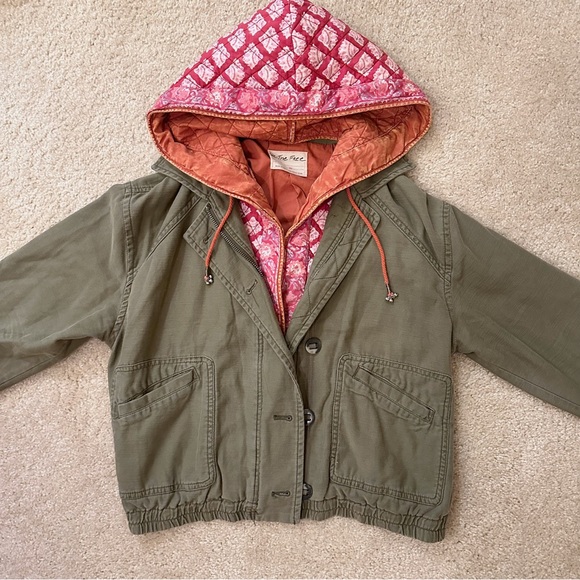 Free People Jackets & Blazers - Free People Military Bomber Jacket XS